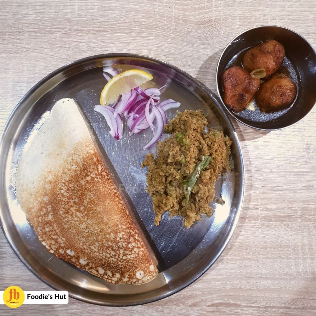 Cauliflower Soya Keema with Dosa