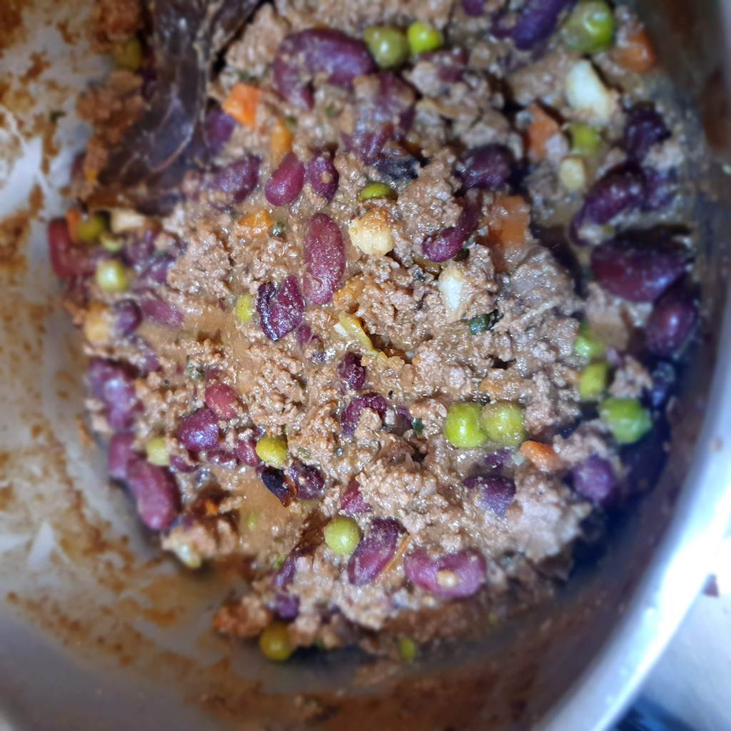 Vegetable Rajma Keema Curry in Kadai