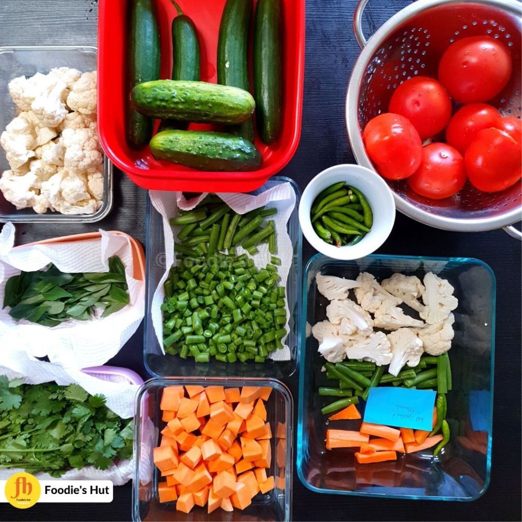 Meal prep - vegetables