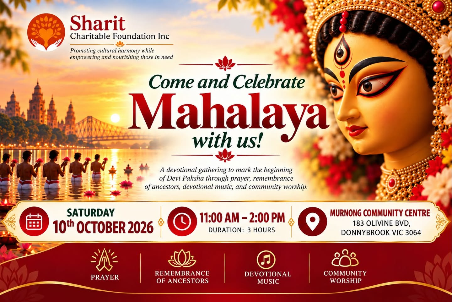 Mahalaya with Sharit Charitable Foundation