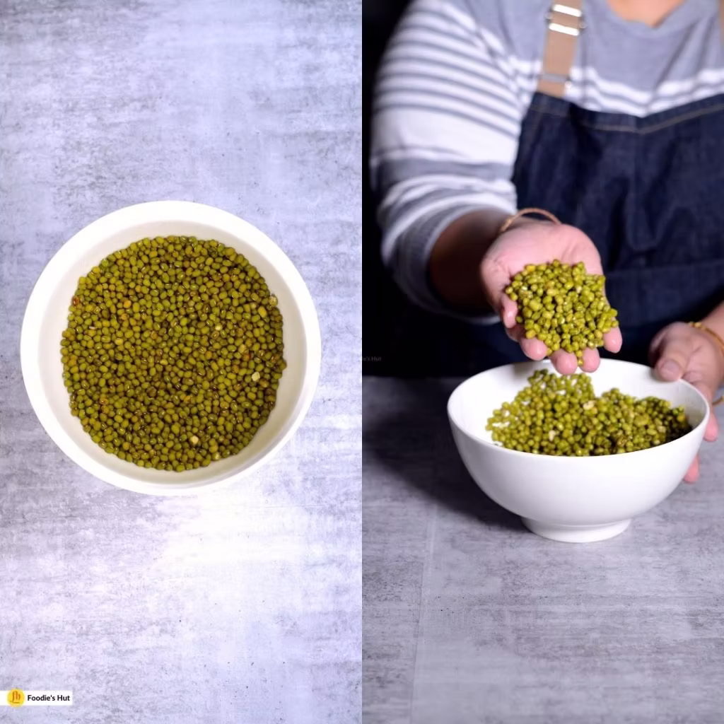 Pesarattu or Green Moong Dal Dosa